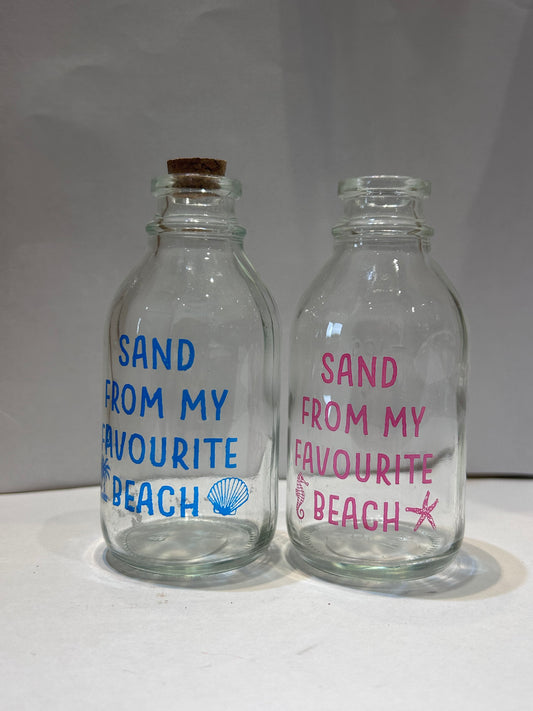 Glass Sand bottle